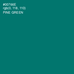 #00766E - Pine Green Color Image