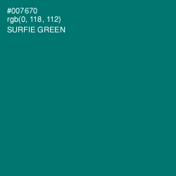 #007670 - Surfie Green Color Image