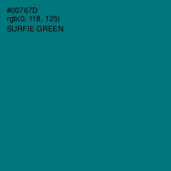 #00767D - Surfie Green Color Image