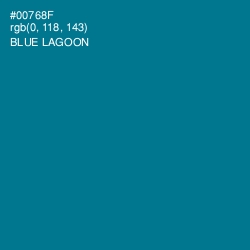 #00768F - Blue Lagoon Color Image