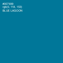 #007699 - Blue Lagoon Color Image