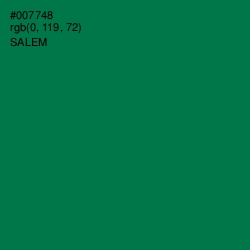 #007748 - Salem Color Image