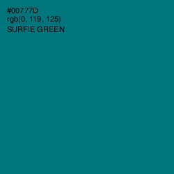 #00777D - Surfie Green Color Image