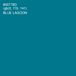 #00778D - Blue Lagoon Color Image