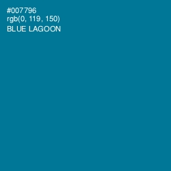 #007796 - Blue Lagoon Color Image