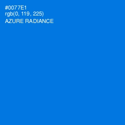 #0077E1 - Azure Radiance Color Image