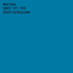 #0079A4 - Deep Cerulean Color Image