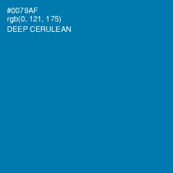#0079AF - Deep Cerulean Color Image