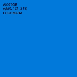 #0079DB - Lochmara Color Image