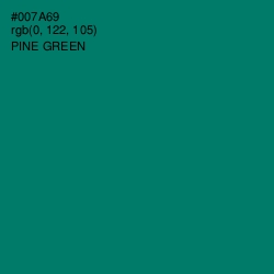 #007A69 - Pine Green Color Image