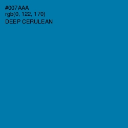 #007AAA - Deep Cerulean Color Image