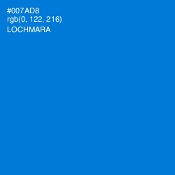 #007AD8 - Lochmara Color Image