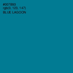 #007B93 - Blue Lagoon Color Image