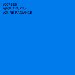 #007BEB - Azure Radiance Color Image