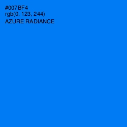 #007BF4 - Azure Radiance Color Image