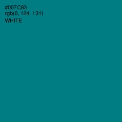 #007C83 - Blue Lagoon Color Image