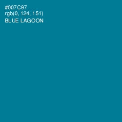 #007C97 - Blue Lagoon Color Image