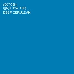 #007CB4 - Deep Cerulean Color Image