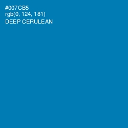 #007CB5 - Deep Cerulean Color Image