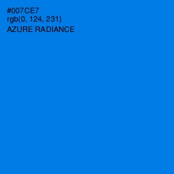 #007CE7 - Azure Radiance Color Image