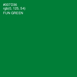 #007D36 - Fun Green Color Image