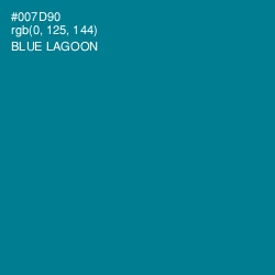 #007D90 - Blue Lagoon Color Image