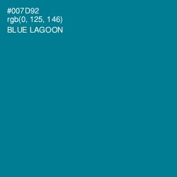 #007D92 - Blue Lagoon Color Image
