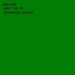 #007E03 - Japanese Laurel Color Image