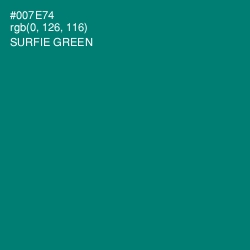 #007E74 - Surfie Green Color Image