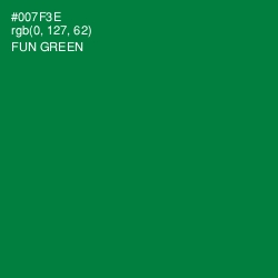 #007F3E - Fun Green Color Image