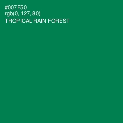 #007F50 - Tropical Rain Forest Color Image