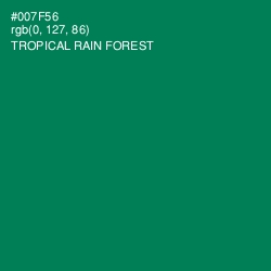 #007F56 - Tropical Rain Forest Color Image