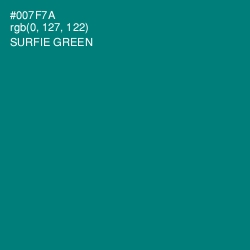#007F7A - Surfie Green Color Image