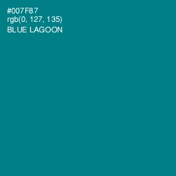 #007F87 - Blue Lagoon Color Image