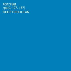 #007FBB - Deep Cerulean Color Image