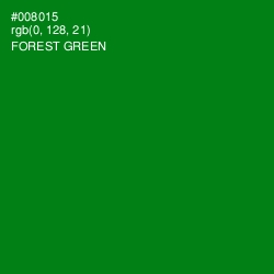 #008015 - Forest Green Color Image