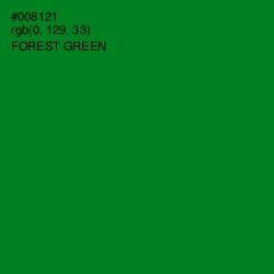 #008121 - Forest Green Color Image