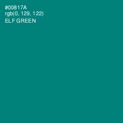 #00817A - Elf Green Color Image