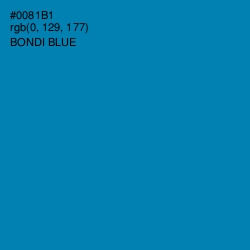 #0081B1 - Bondi Blue Color Image