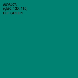 #008273 - Elf Green Color Image