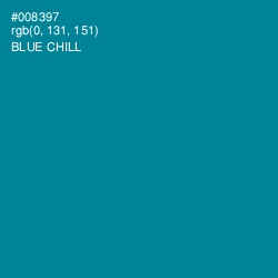 #008397 - Blue Chill Color Image