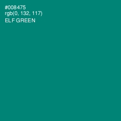 #008475 - Elf Green Color Image