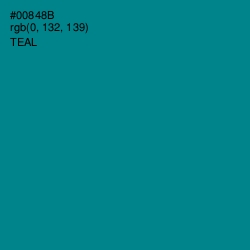 #00848B - Teal Color Image