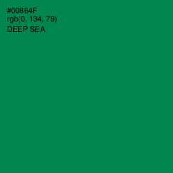 #00864F - Deep Sea Color Image