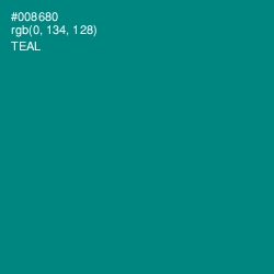 #008680 - Teal Color Image