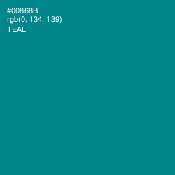 #00868B - Teal Color Image
