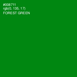 #008711 - Forest Green Color Image