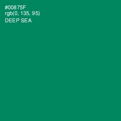 #00875F - Deep Sea Color Image