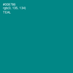 #008786 - Teal Color Image
