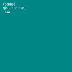 #008886 - Teal Color Image